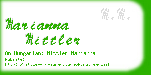 marianna mittler business card